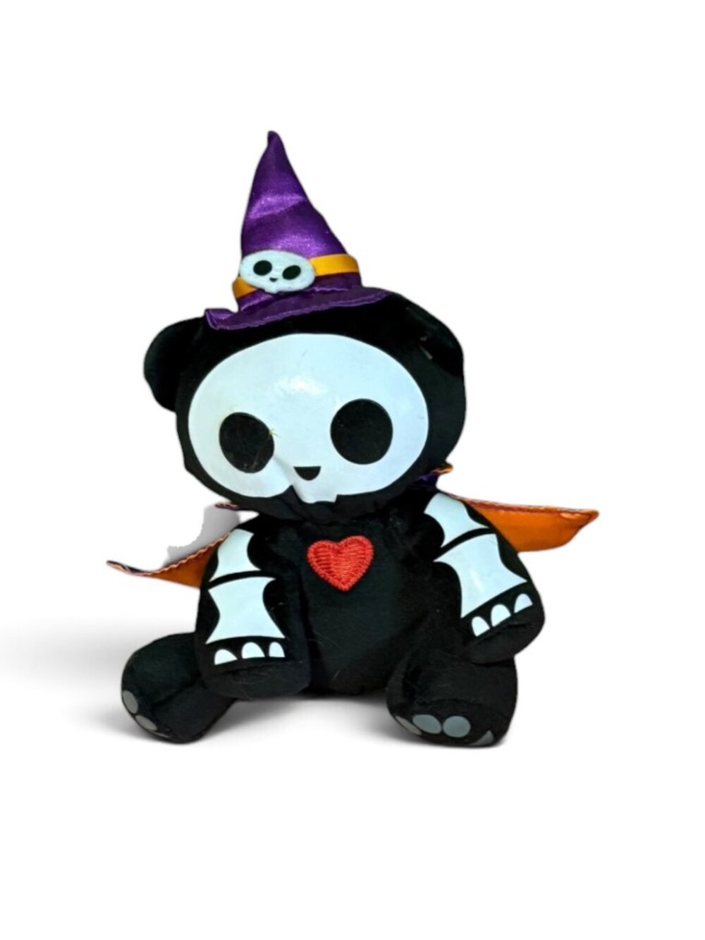 Skelanimals Kit the Cat Halloween Witch Plush – Purple Witch Hat & Cape